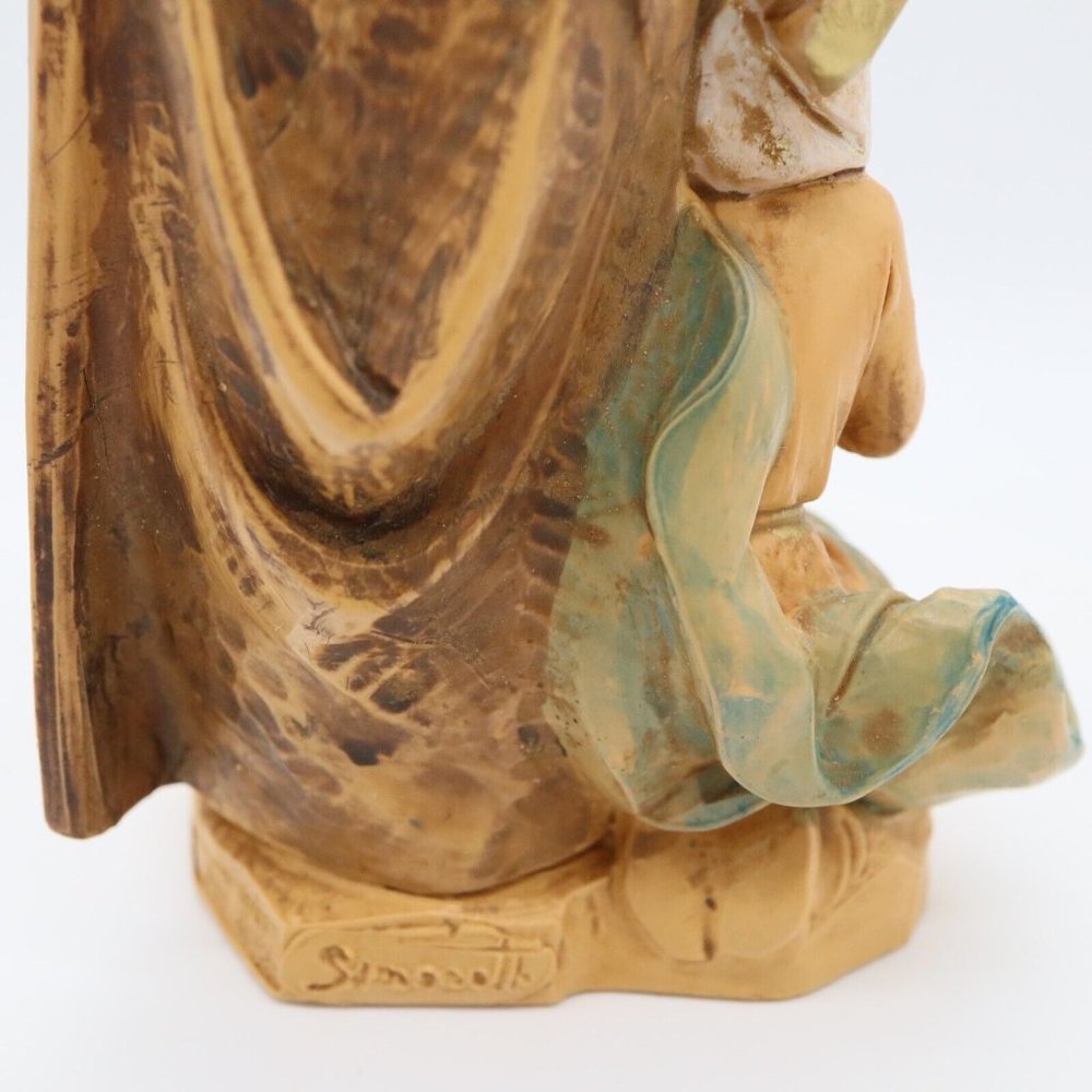 Vtg Fontanini Simonetti Holy Family Nativity 799 Spider Mark Italy Depose 6" - Picture 15 of 16